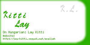 kitti lay business card